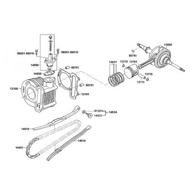 Cylinder - Vevparti - Kolv - Kamkedja
